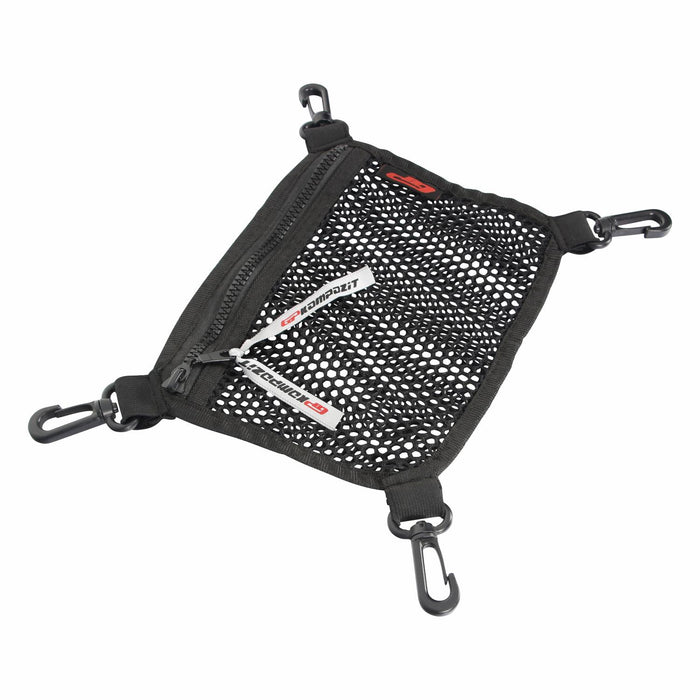 GP Kompozit Bolsas de malla con cremallera negras compatibles con baúl universal de aluminio para motocicleta de 37 lt 