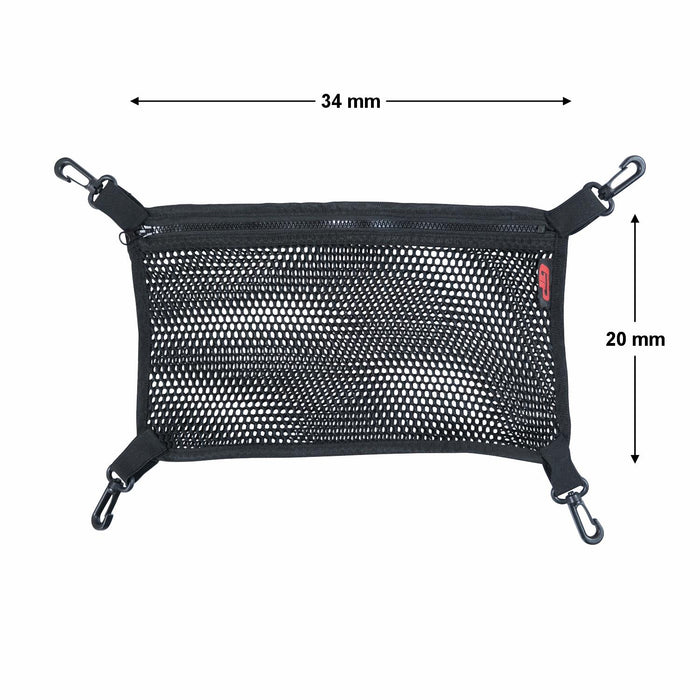 GP Kompozit Mesh Zipper Bags Black Compatible For Universal 75 lt Aluminum Motorcycle Top Case