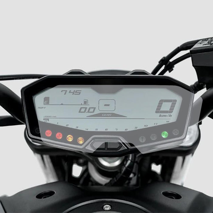 GP Kompozit 9H Nano Glass Dashboard Screen Protector Kit, Anti Glare, Ultra Slim, Hydrophobic Compatible For Yamaha MT-07 2016-2021