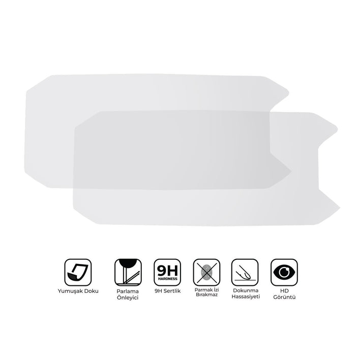 GP Kompozit 9H Nano Glass Dashboard Screen Protector Kit, Anti Glare, Ultra Slim, Hydrophobic Compatible For TVS Raider 125 2023-2024