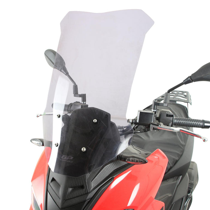 GP Kompozit Windshield Windscreen Smoked Compatible For Aprilia SR GT 125 / SR GT 200 2022-2023