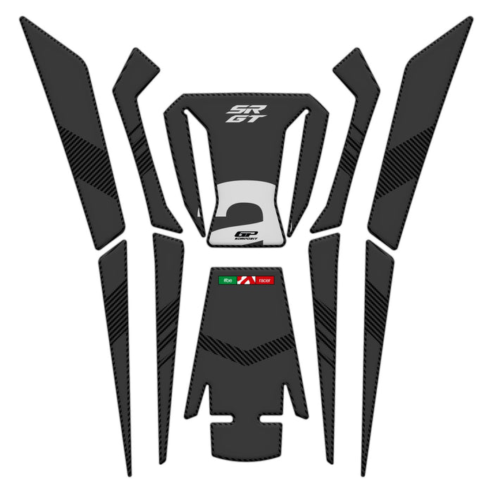 Protector Depósito GP Kompozit Negro Compatible con Aprilia SR GT 125 / SR GT 200 2022 