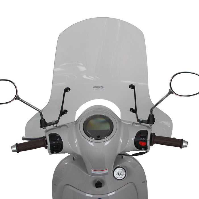 GP Kompozit Windshield Windscreen Smoked Compatible For Arora Cappucino 50 / Cappucino 125  2019-2024