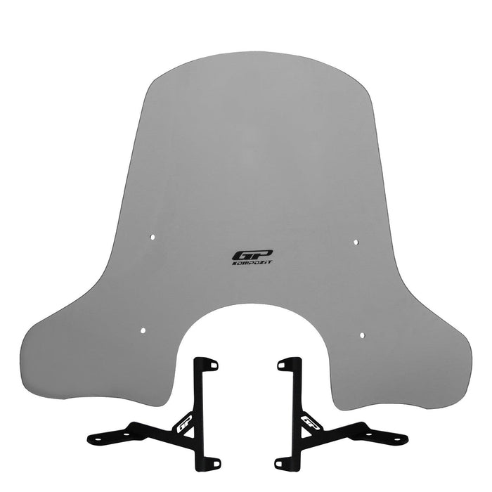 GP Kompozit Windshield Windscreen Smoked Compatible For Arora Cappucino 50 / Cappucino 125  2019-2024