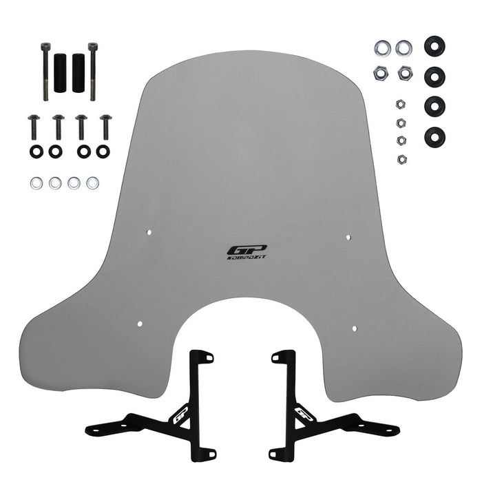 GP Kompozit Windshield Windscreen Smoked Compatible For Arora Cappucino 50 / Cappucino 125  2019-2024