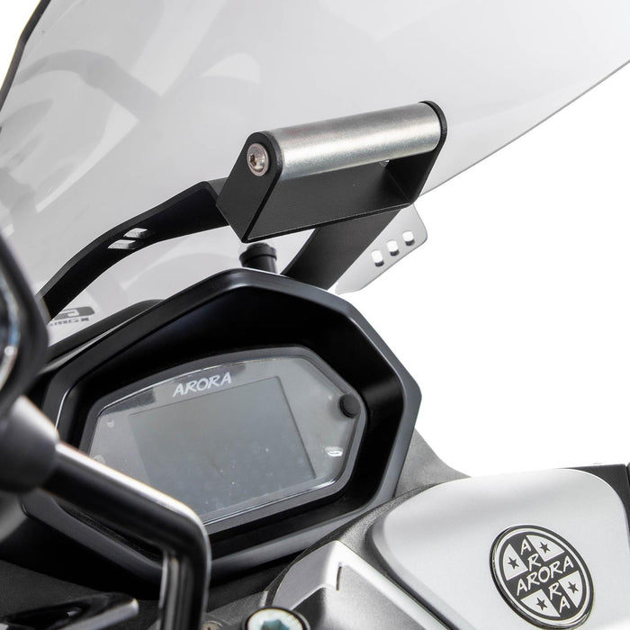 GP Kompozit Phone / Navigation Holder Bracket Black Compatible For Arora ZRX 200 2021-2023