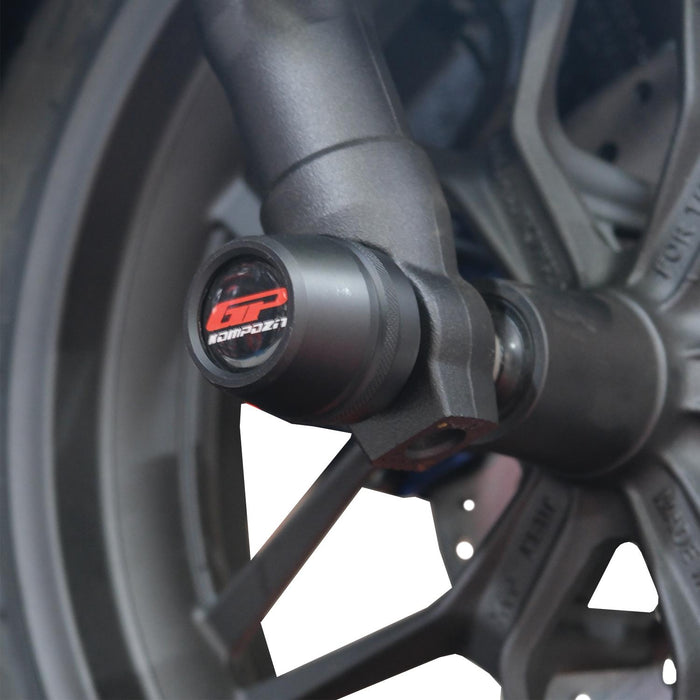 GP Kompozit Axle Guard Crash Wheel Frame Slider Black Compatible For Forza 250 / Forza 300 / Forza 350 / NSS300 / NSS350 2018-2026