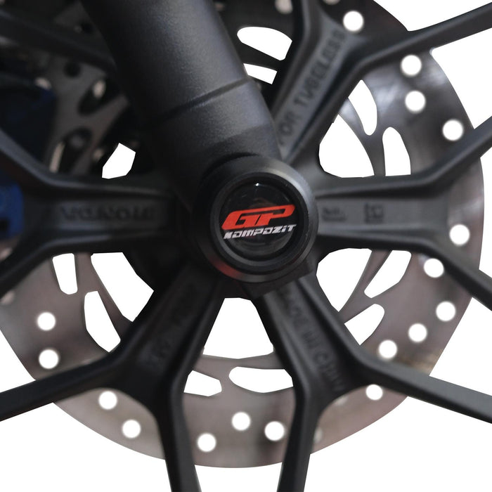 GP Kompozit Axle Guard Crash Wheel Frame Slider Black Compatible For Forza 250 / Forza 300 / Forza 350 / NSS300 / NSS350 2018-2026