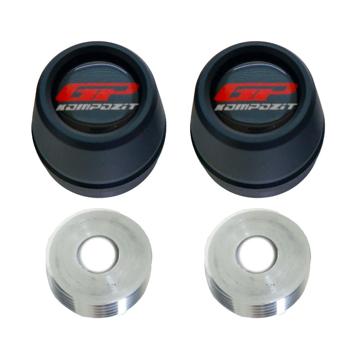 GP Kompozit Axle Guard Crash Wheel Frame Slider Black Compatible For Forza 250 / Forza 300 / Forza 350 / NSS300 / NSS350 2018-2026