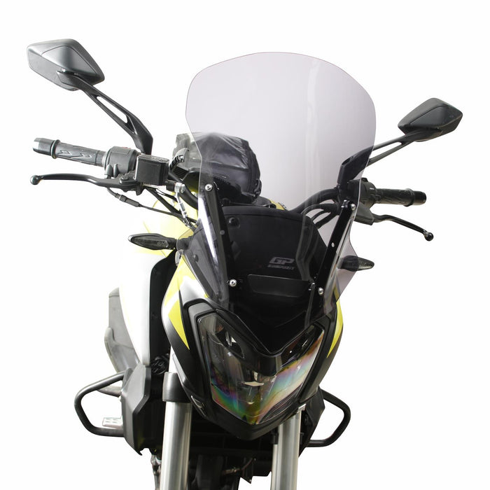 GP Kompozit Windshield Windscreen Smoked Compatible For Bajaj Dominar 250 / Dominar 400 2017-2024