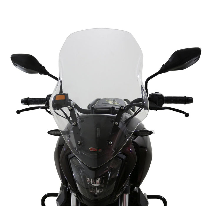 GP Kompozit Touring Windshield Windscreen Transparent Compatible For Bajaj Dominar 250 / Dominar 400 2017-2024