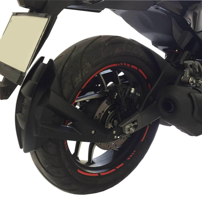 GP Kompozit Rear Wheel Fender Hugger Splash Guard Black Compatible For Bajaj Dominar 250 / Dominar 400 2017-2024