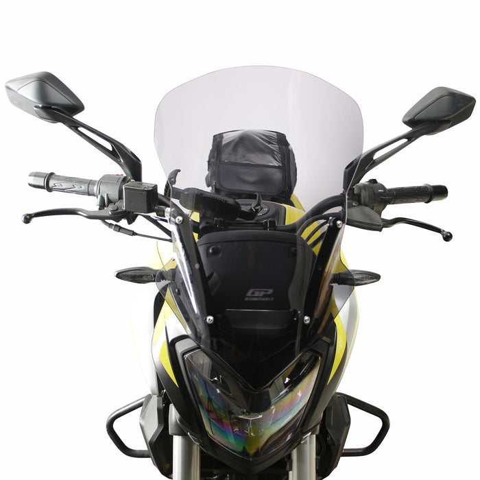 GP Kompozit Windshield Windscreen Smoked Compatible For Bajaj Dominar 250 / Dominar 400 2017-2024