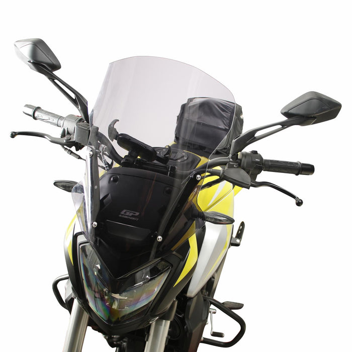 GP Kompozit Parabrisas Transparente Compatible Para Bajaj Dominar 250 / Dominar 400 2017-2023 