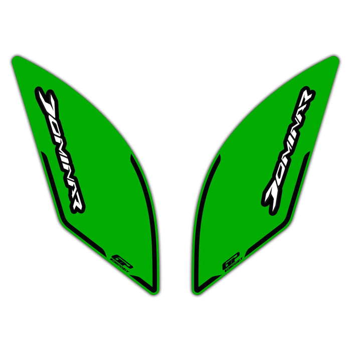 GP Kompozit Side Strip Tank Pad Green Compatible For Bajaj Dominar 250 / Dominar 400  2017-2026