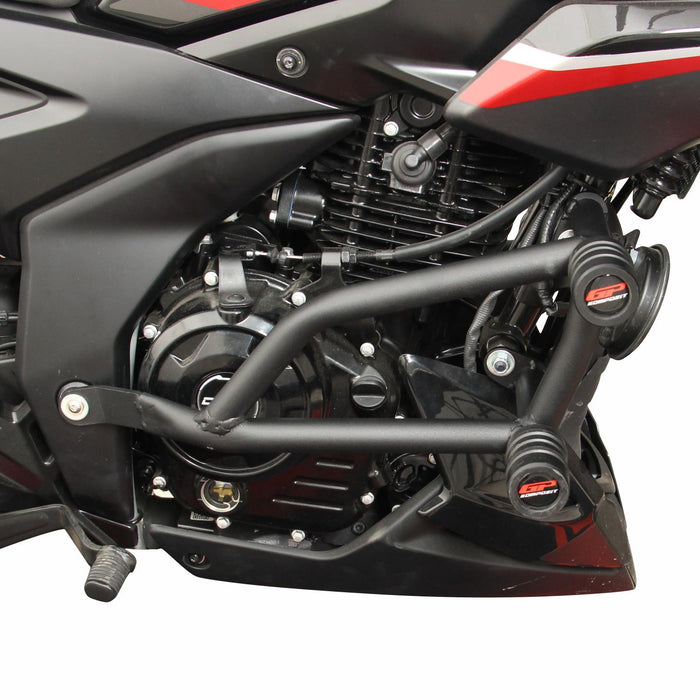 GP Kompozit Engine Protector Crash Bar Black Compatible For Bajaj Pulsar F250 2021-2024