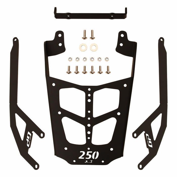 GP Kompozit Rear Luggage Rack Black Compatible For Bajaj Pulsar F250 2021-2024