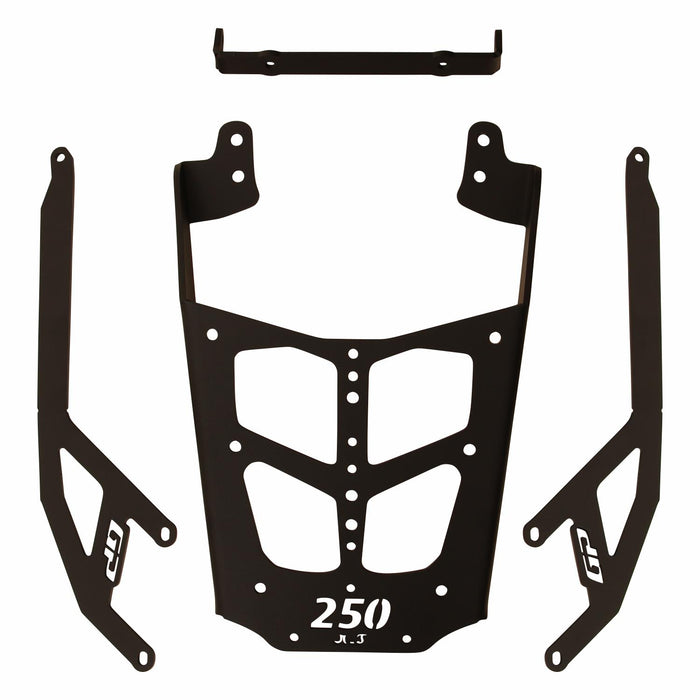 GP Kompozit Rear Luggage Rack Black Compatible For Bajaj Pulsar F250 2021-2024