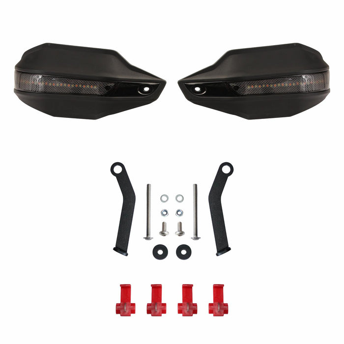 GP Kompozit LED Handguard Lights with Turn Signals Compatible For Bajaj Pulsar N250 2021-2024