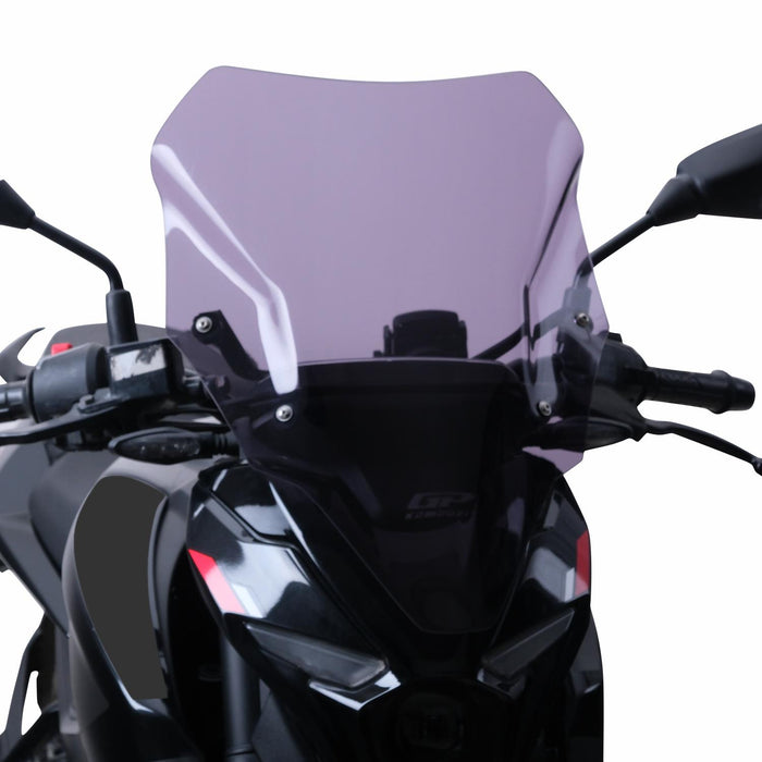 GP Kompozit Windshield Windscreen Smoked Compatible For Bajaj Pulsar N250 2021-2024