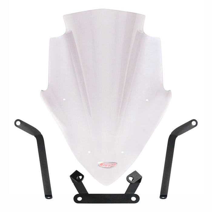 GP Kompozit Windshield Windscreen Transparent Compatible For Bajaj Pulsar NS200 2011-2023