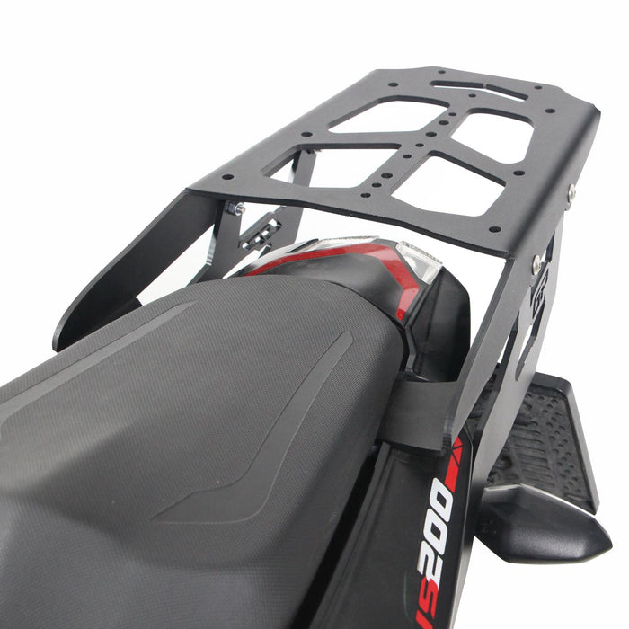 GP Kompozit Rear Luggage Rack Black Compatible For Bajaj Pulsar NS200 2011-2024