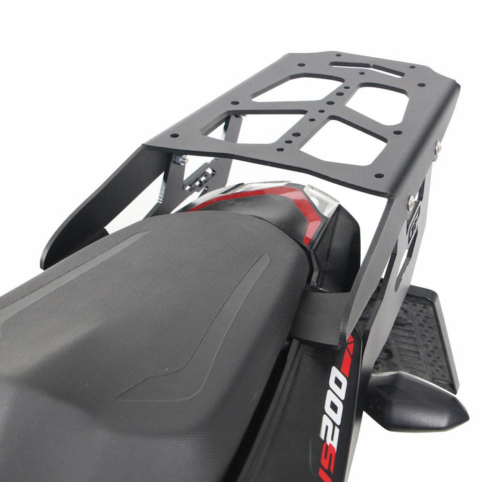 GP Kompozit Rear Luggage Rack Black Compatible For Bajaj Pulsar NS200 2011-2023