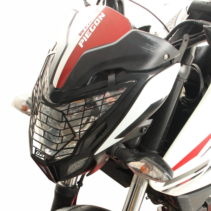 GP Kompozit Headlight Guard Black Compatible For Bajaj Pulsar NS200 2011-2024