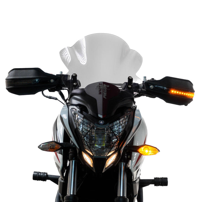 GP Kompozit LED Handguard Lights with Turn Signals Compatible For Bajaj Pulsar NS200 2014-2023