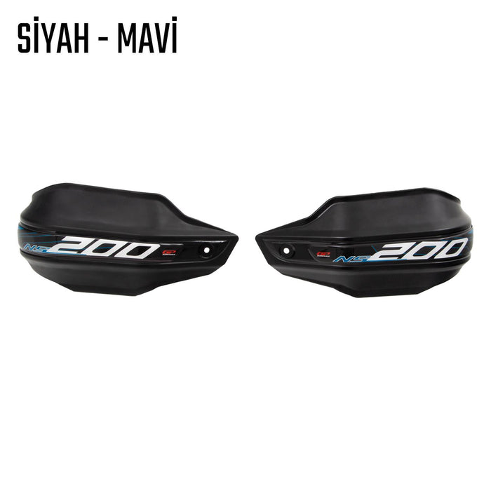 GP Kompozit Plastic Handguard Black Compatible For Bajaj Pulsar NS200  2014-2023
