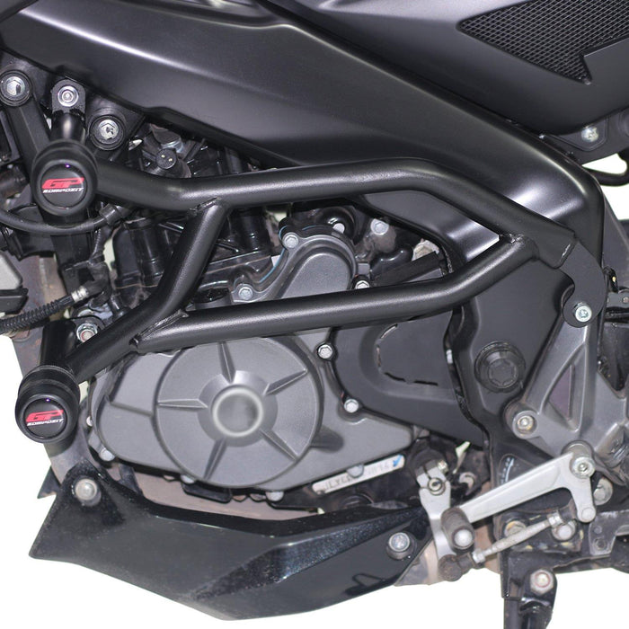 GP Kompozit Engine Guard Crash Bar Protection Black Compatible For Bajaj NS200 2022-2024