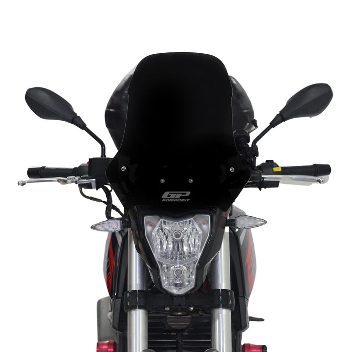 GP Kompozit Parabrisas Negro Compatible Para Benelli BN 251 2017-2019 