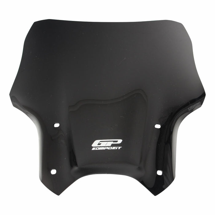 GP Kompozit Windshield Windscreen Black Compatible For For Benelli Leoncino 250 / Leoncino 500  2019-2020