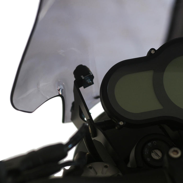 GP Kompozit Parabrisas Negro Compatible para Benelli Leoncino 250 / Leoncino 500 2019-2020 