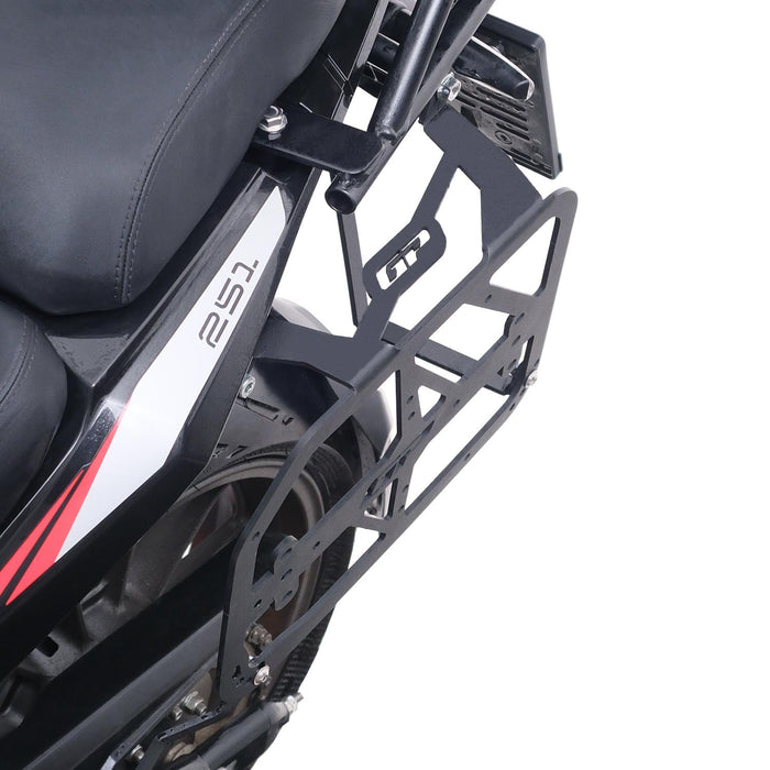 GP Kompozit Side Carrier Pannier Rack Black Compatible For Benelli TRK 251 2019-2024