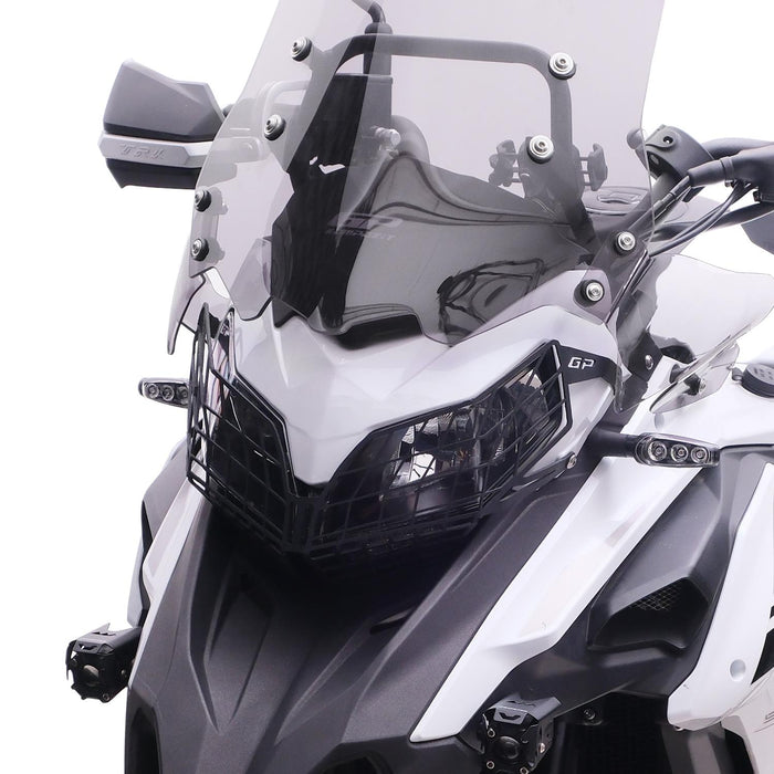 GP Kompozit Headlight Grille Guard Protector Black Compatible For Benelli TRK 502 / TRK 502 X  2018-2023