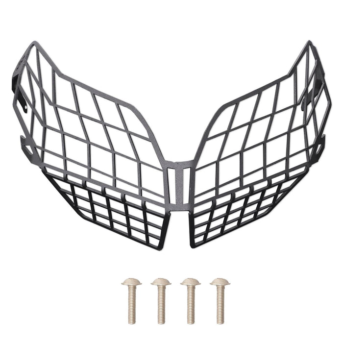 GP Kompozit Headlight Grille Guard Protector Black Compatible For Benelli TRK 502 / TRK 502 X  2018-2023