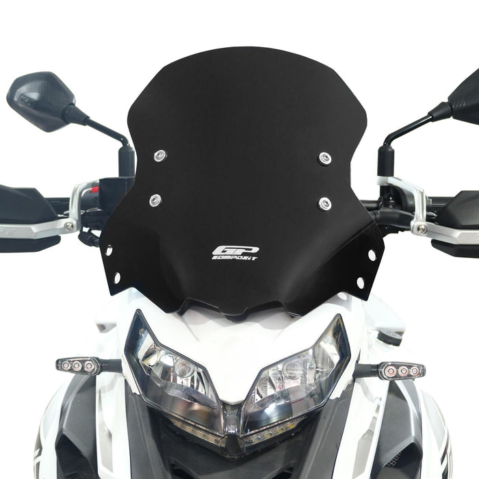 GP Kompozit Windshield Windscreen Black Compatible For Benelli TRK 502 / TRK 502 X  2018-2023
