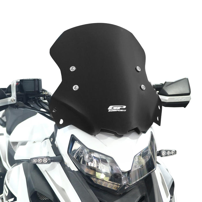 GP Kompozit Windshield Windscreen Black Compatible For Benelli TRK 502 / TRK 502 X  2018-2023