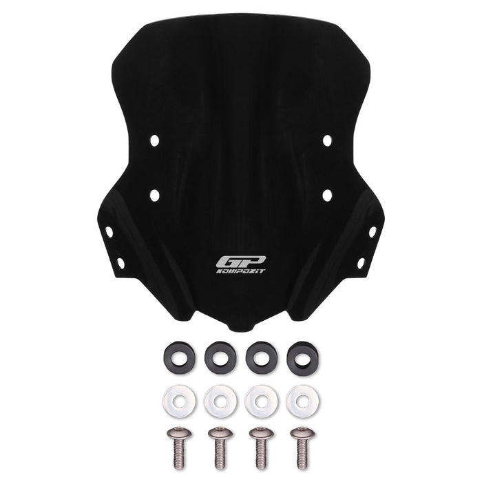 GP Kompozit Windshield Windscreen Black Compatible For Benelli TRK 502 / TRK 502 X  2018-2023