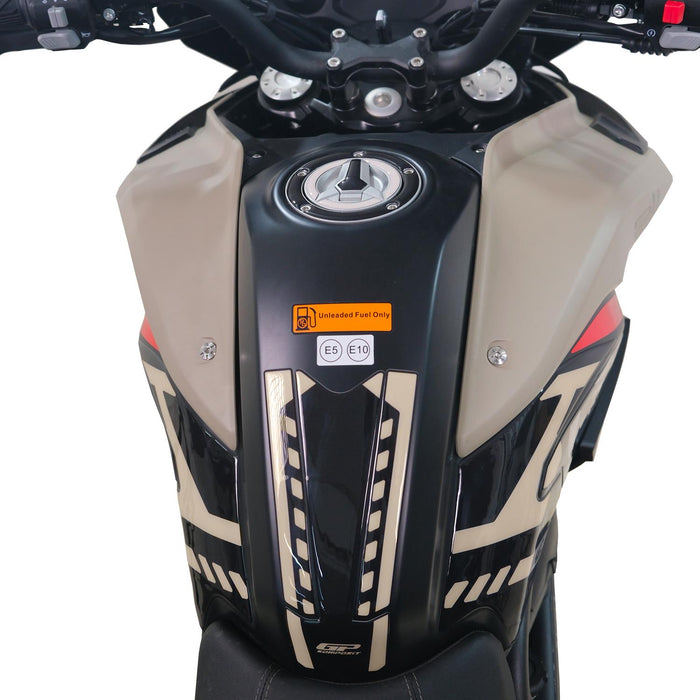 GP Kompozit Tank Pad Set Black Compatible For Benelli TRK 702 / TRK 702 X 2024