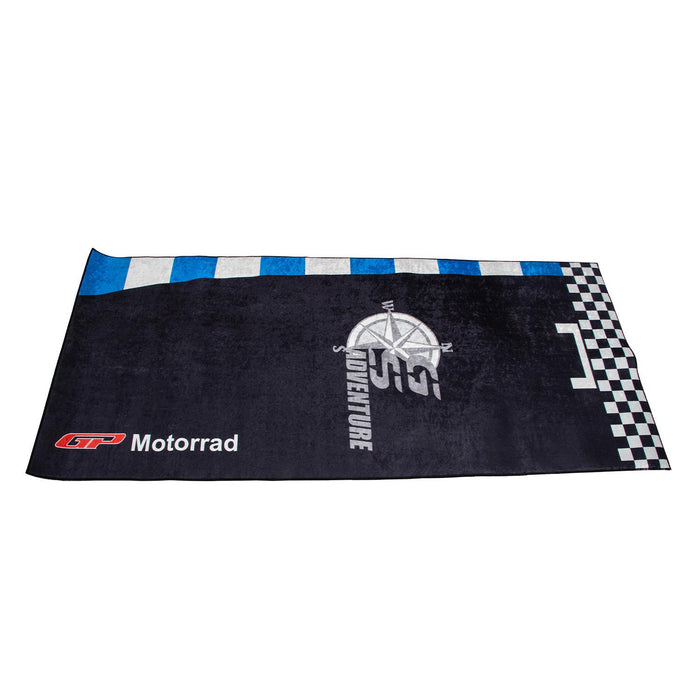 GP Kompozit Motorcycle Mat Black-Blue Compatible For GS ADV Universal