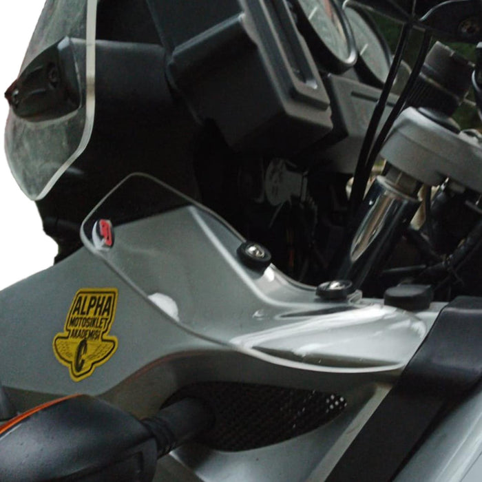 GP Kompozit Side Spoiler Wind Deflector Smoked Compatible For BMW R 1150 GS / R 1150 GS ADV 2000-2006