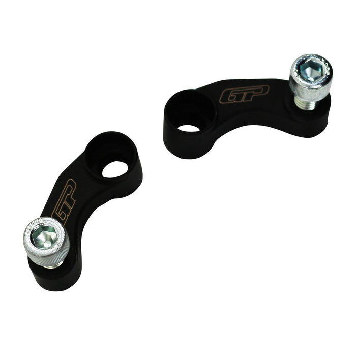 GP Kompozit Mirror Riser Extenders Black Compatible For BMW R 1200 GS / R 1250 GS ADV 2013-2023