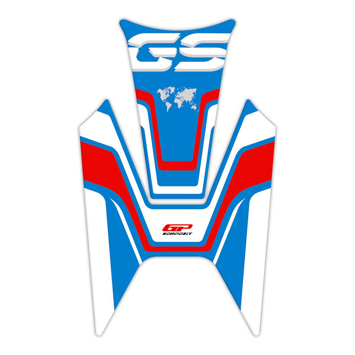 GP Kompozit Tank Pad Blue-Red Compatible For BMW R 1200 GS 2013-2023