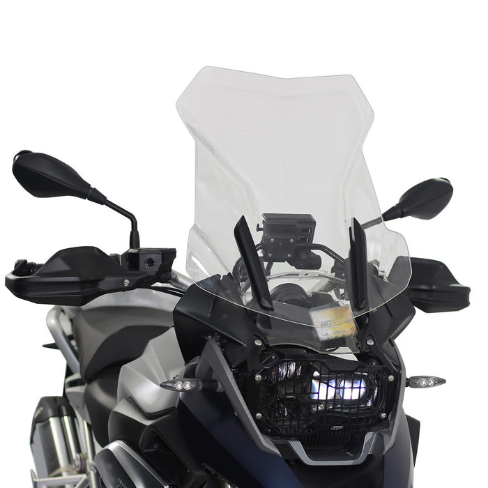 GP Kompozit Touring Windshield Windscreen Smoked Compatible For BMW R 1200 GS / R 1250 GS  2013-2023