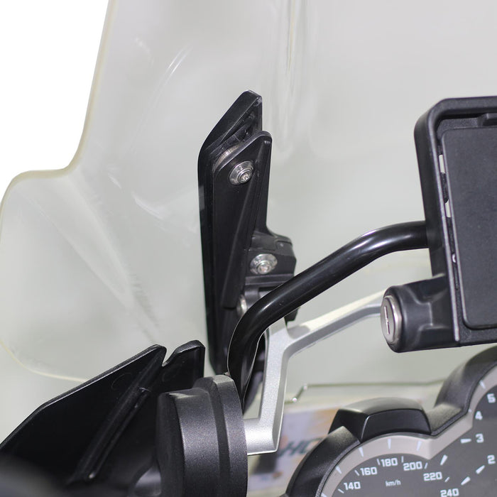 GP Kompozit Touring Windshield Windscreen Black Compatible For BMW R 1200 GS / R 1250 GS  2013-2023