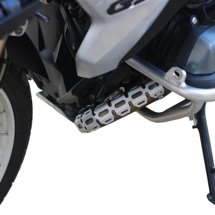 GP Kompozit Exhaust Guard Cover Gray Compatible For BMW R 1200 GS / R 1250 GS ADV 2013-2023