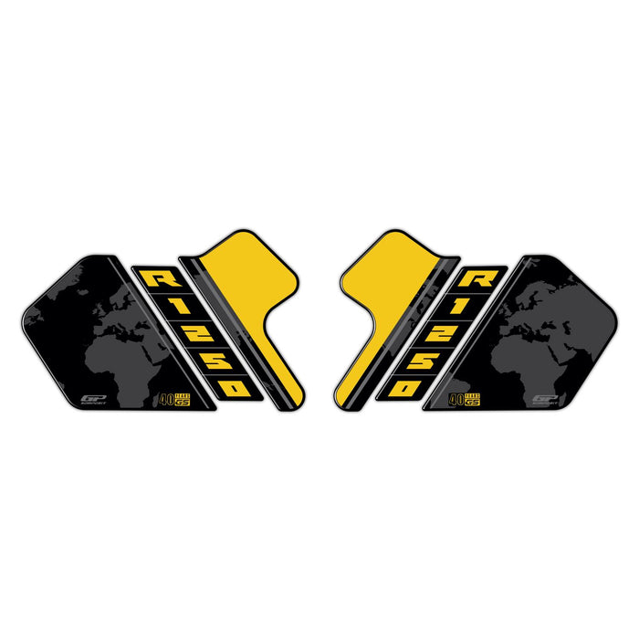 GP Kompozit Side Strip Tank Pad 40th Anniversary Special Compatible For BMW R 1250 GS / ADV  2018-2024