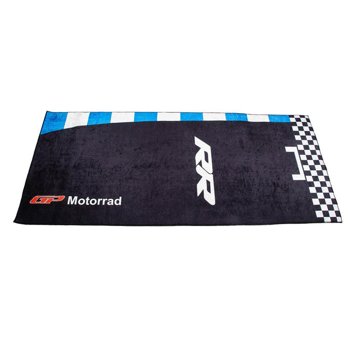 GP Kompozit Motorcycle Mat Black-Blue Compatible For RR Universal